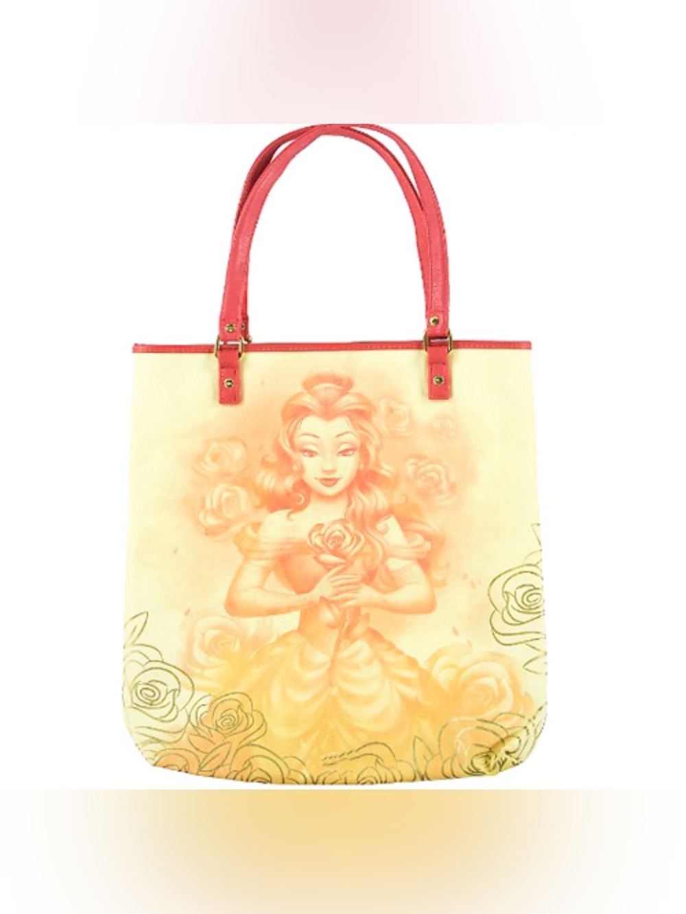 NWT Disney Parks Princess Belle canvas tote bag